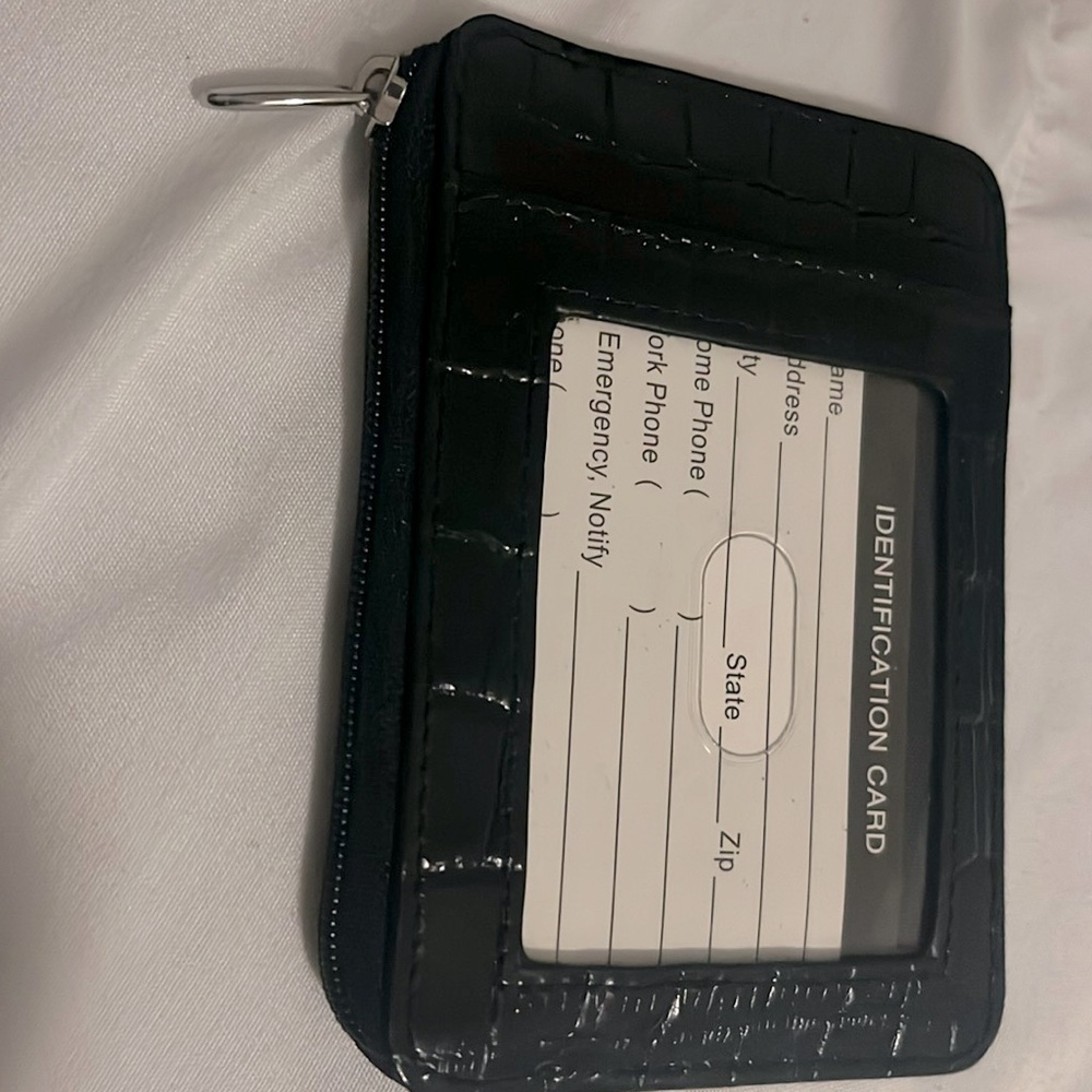 IDENTITY STRONGHOLD Black RFID Secure Faux Leather Wallet Unisex NIB